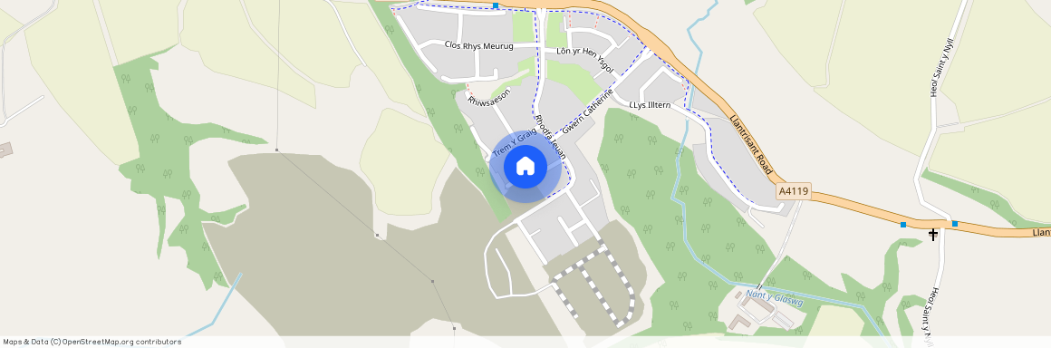 Dol Glaswg, Creigau, Cardiff, Capel Llanilltern