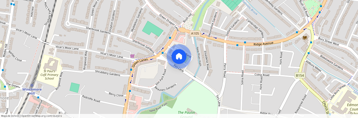 River Bank, Winchmore Hill, N21