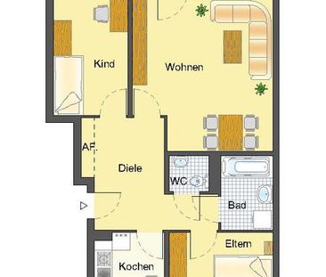 ICH BIN DEINE WOHLFÜHLWOHNUNG! 3 Zimmer und Balkon - Photo 5