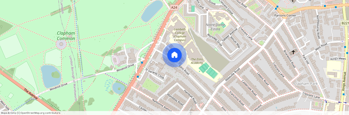 Elms Road, Clapham Common, SW4