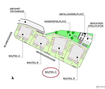 Blumengasse - 1 Zimmer Wohnung mit Balkon | Neubau - Erstbezug | Klimaanlage | Einbauküche | zzgl. Tiefgaragenstellplatz | Top C12 - Photo 4