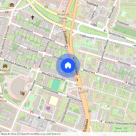 ul. Źródłowa, Plac Moniuszki, Kielce, świętokrzyskie