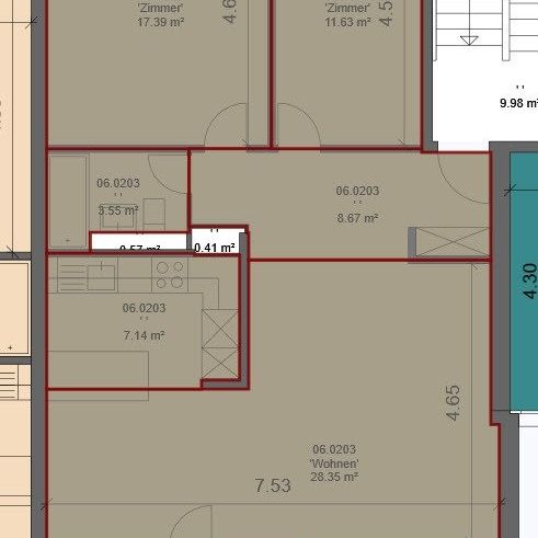 3 ½ Zimmer-Wohnung in Niederhasli mieten - Photo 1