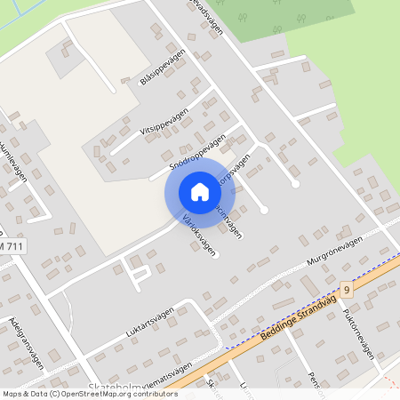 Sjötorpsvägen, Beddingestrand