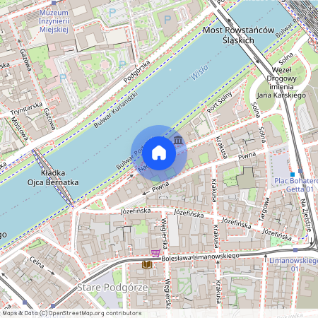 Podgórze, ul. Nadwiślańska, Kraków