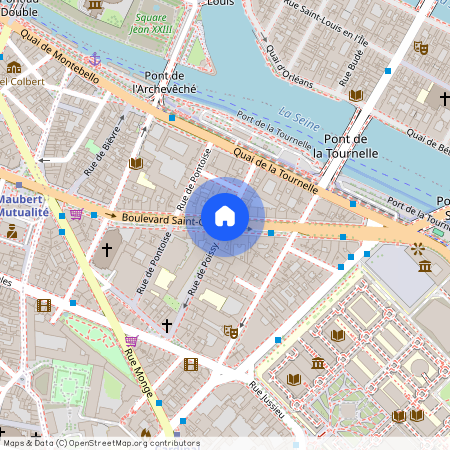 Blvd Saint Germain et Rue de Poissy 75005 Paris (5e arrondissement)