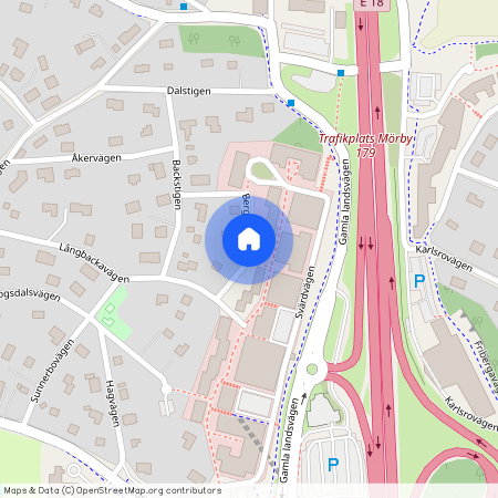 Bergåsstigen, Danderyd