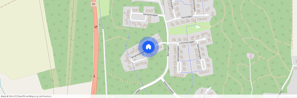 Skogsstjärnevägen, Åsbro