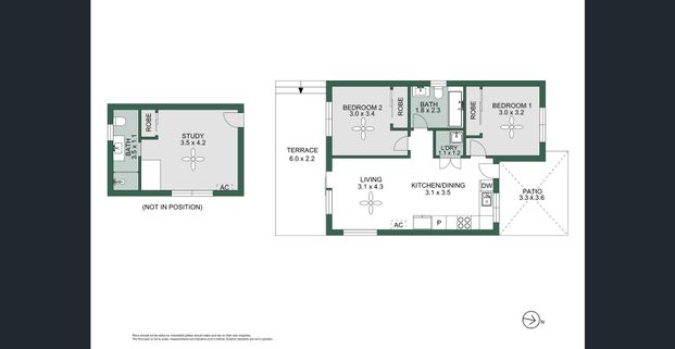 Brand New Two Bedroom Granny Flat With a Separate Study Room - Photo 1