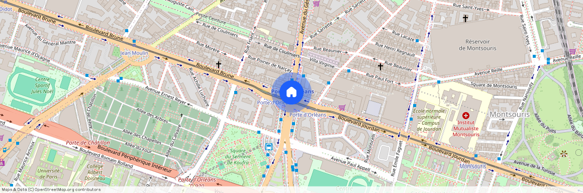 Boulevard Brune et Avenue du General Leclerc 75014 Paris (14e arrondissement)