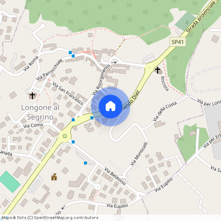 Toscano, Provincia di Como, Longone al Segrino, Casa, Via Valassina