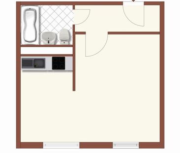 Schöne Wohnung sucht Mieter: ideales 1-Zi.-Single-Appartment - Photo 1