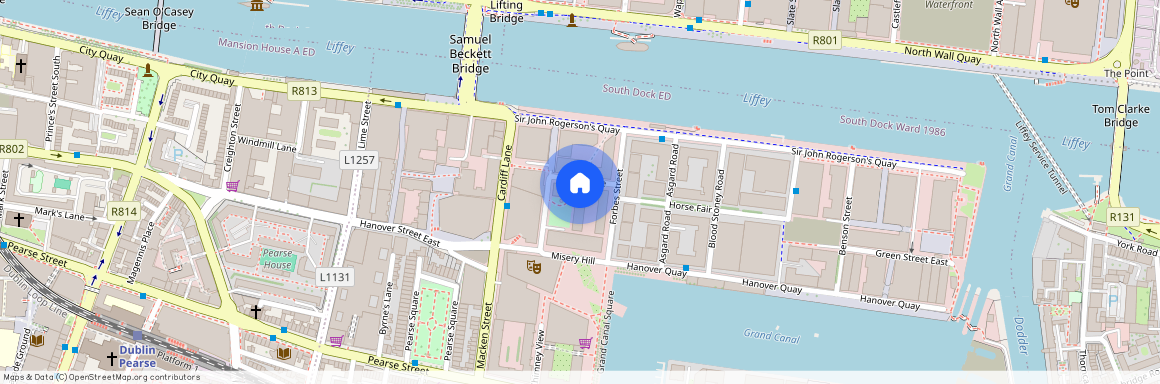 Apartment 43, Grand Canal Square Residences, Lazer Lane, Grand Canal Dk, Dublin 2, D02 XK18