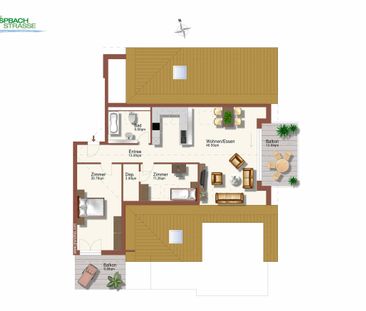 Grosszügige Dachwohnung mit Liftzugang - Photo 1
