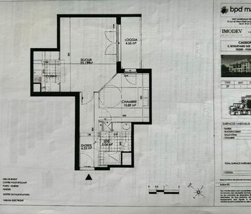 Location appartement 2 pièces, 45.61m², Pontoise - Photo 1