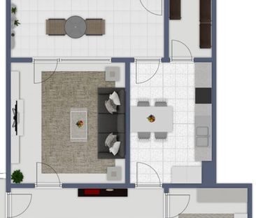 Modern und ruhig in der Innenstadt. 3-Raum-Wohnung mit 2 Balkonen, ... - Foto 1
