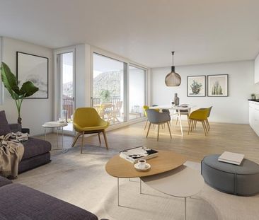 moderne 2.5-Zimmer-Wohnung mit eigenem Waschturm - Foto 1