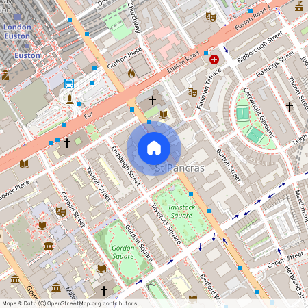 Upper Woburn Place, Bloomsbury, London, WC1H