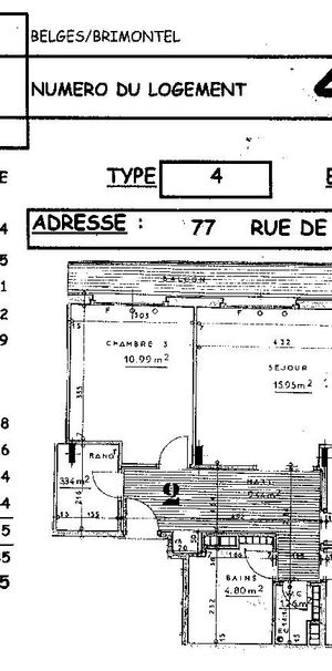 Location appartement T4 79.50m² à Reims (51100) Loyer CC * : 460.77 € Réf : ER.04017 - Photo 1