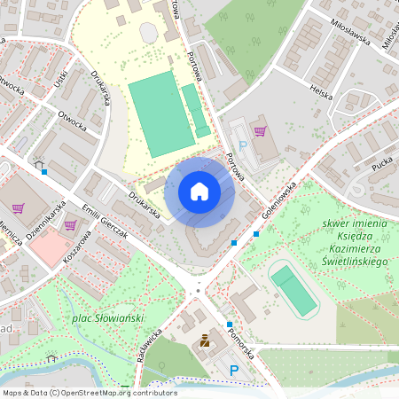 ul. Glazurowa, Dąbie, Prawobrzeże, Szczecin, zachodniopomorskie