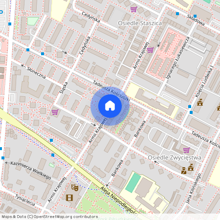 ul. Armii Krajowej, Lubin, lubiński, dolnośląskie