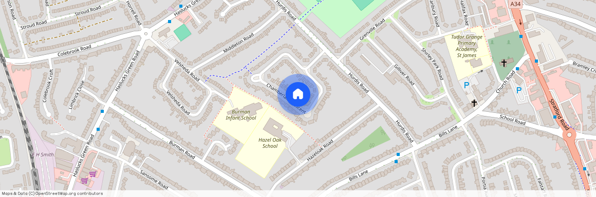 Chamberlain Crescent, Shirley, Solihull, West Midlands, B90