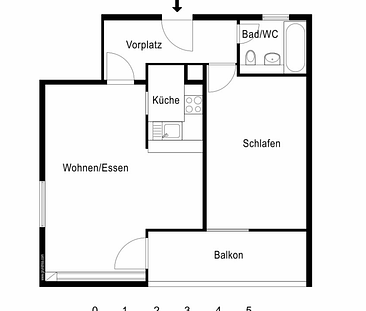 Moderne 2.5-Zimmer-Wohnung an ruhiger Lage - Foto 6