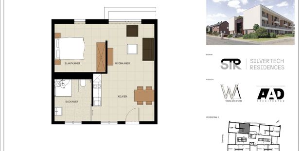 Serviceflat te huur in Wichelen voor € 1.000 met 1 slaapkamer - Photo 1