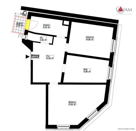 Erstbezug nach Kernsanierung – Moderne 3-Zimmerwohnung im Herzen von Sachsenhausen - Photo 3