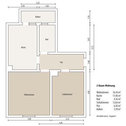 2-Raum-Wohnung im sanierten Altbau - Foto 1