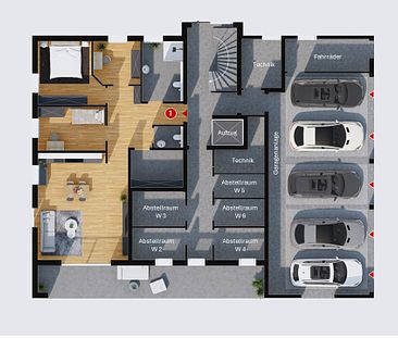 Haus 25: 117m² - 3 Zimmer-Penthouse iim Wohnpark Hartum mit Dachterrasse im Erstbezug - Foto 4