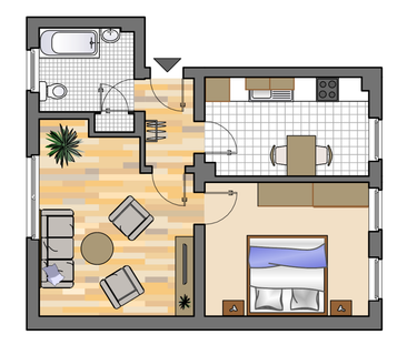 2-Zimmer-Wohnung in Herten-Disteln mieten - Photo 4