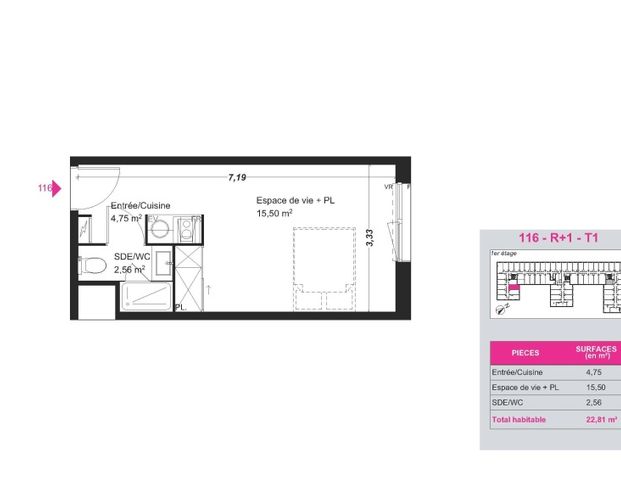 Location Appartement 1 pièce 22m² FRANQUEVILLE ST PIERRE 76520 - Photo 1