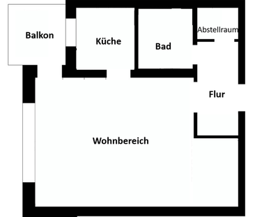 möblierte 1-Zimmer Wohnung in der Oststadt - Foto 1
