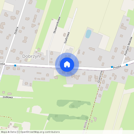 Nowodworski, Czosnów, Dobrzyń, Prosta