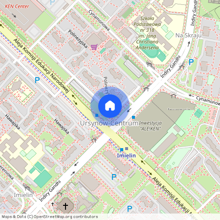 ul. Polinezyjska, Ursynów-Centrum, Ursynów, Warszawa, mazowieckie