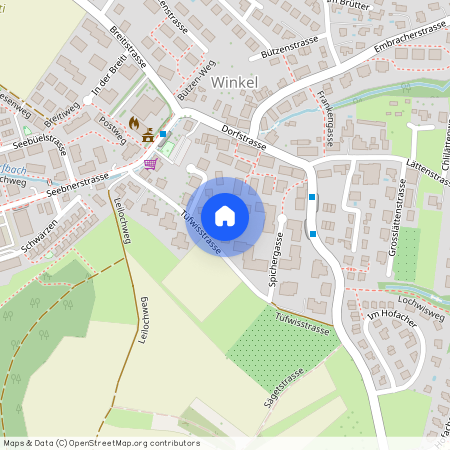 Tüfwisstrasse 13, 8185 Winkel, Lageplan