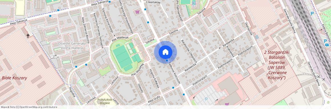 ul. Tadeusza Kościuszki, Stargard, stargardzki, zachodniopomorskie