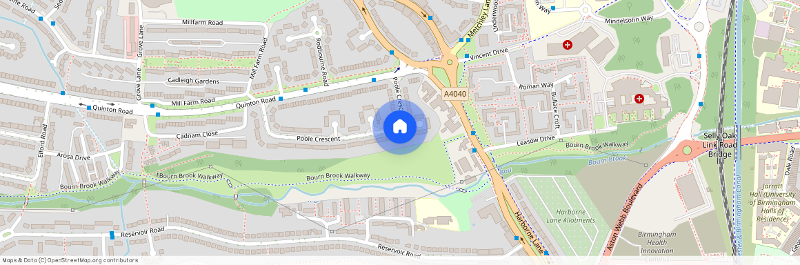 Poole Crescent, Harborne, Birmingham B17