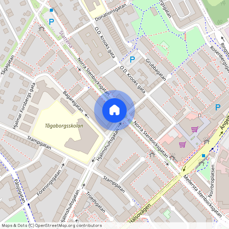 Tågaborg S, Helsingborg, Skåne, Norra Stenbocksgatan 13