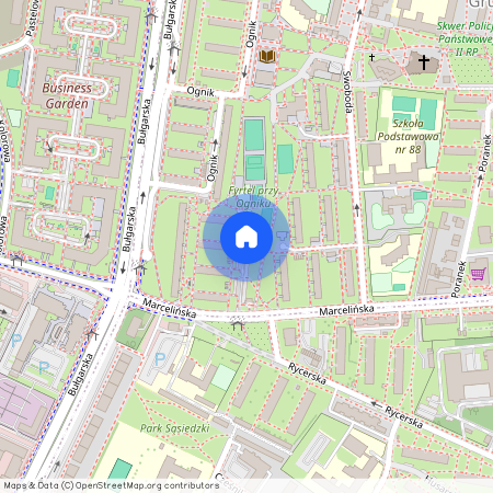 ul. Marcelińska, os. ks. Jerzego Popiełuszki, Grunwald, Poznań, wielkopolskie