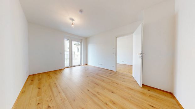 Moderner 2-Zimmer-Erstbezug mit Balkon im 3. Obergeschoss - Photo 1