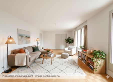 T4 de 96 m² – cuisine équipée et séjour avec balcon - Photo 2