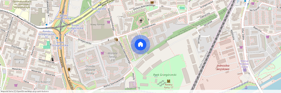 ul. Grzegórzecka, Grzegórzki, Grzegórzki, Kraków, małopolskie