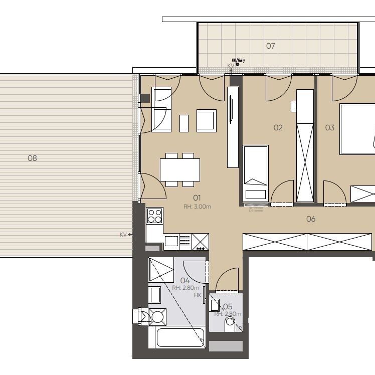 Neubauprojekt JOSEPH/Turm: Hochwertige 3-Zimmer-Wohnung mit Außenfläche - in 1090 Wien zu mieten - Foto 1