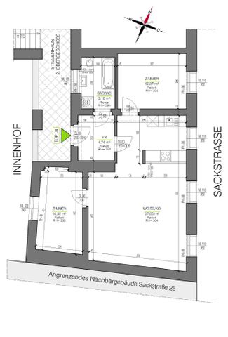 3 Zimmer Wohnung mit Blick auf den Schlossberg - Provisionsfrei! - Foto 5