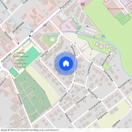 ul. Niecała, Skórzewo, Dopiewo, poznański, wielkopolskie