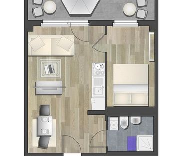 Jetzt kann`s losgehen - Deine 1. Wohnung mit Balkon - Photo 4