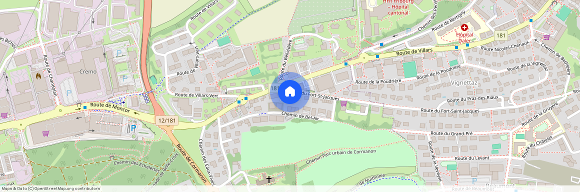 1752, Villars-sur-Glâne, Route Du Fort-Saint-Jacques, 163