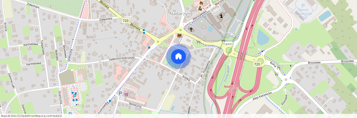 ul. Krótka, Nadarzyn, Nadarzyn, pruszkowski, mazowieckie